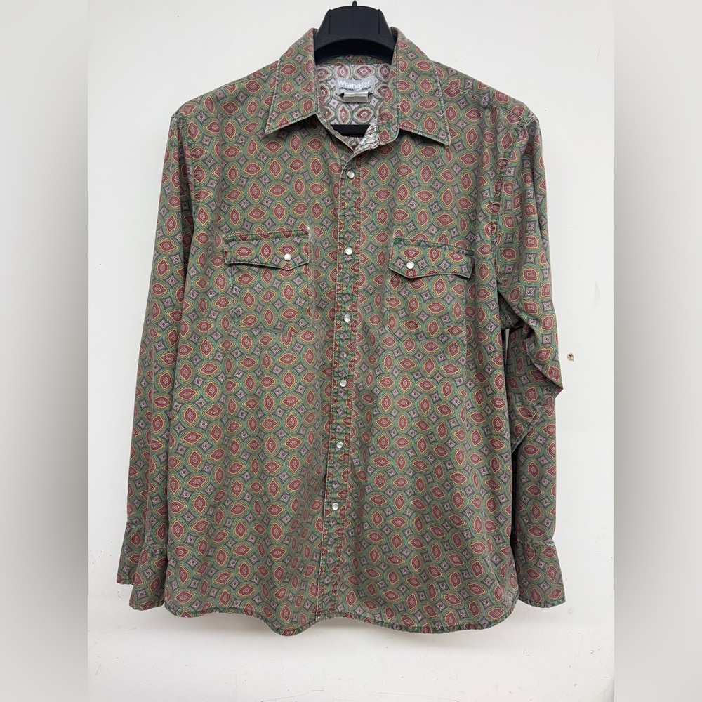 Vintage Wrangler Pearl Snap Button Down